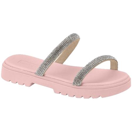 Sandalia molekinha 2344.127 menina infantil creme/rosa tiras e brilho Imagem de Sandalia molekinha 2344.127 menina infantil creme/rosa tiras e brilho