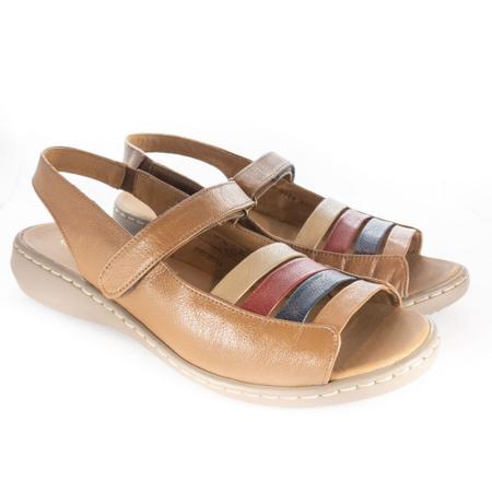 Sandália Opananken Caramelo Com Tiras Coloridas - Sandália Feminina -  Magazine Luiza