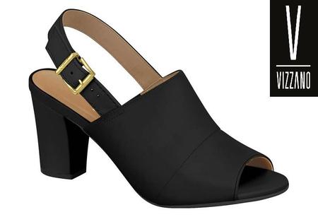 Sandália feminina open cheap boot vizzano