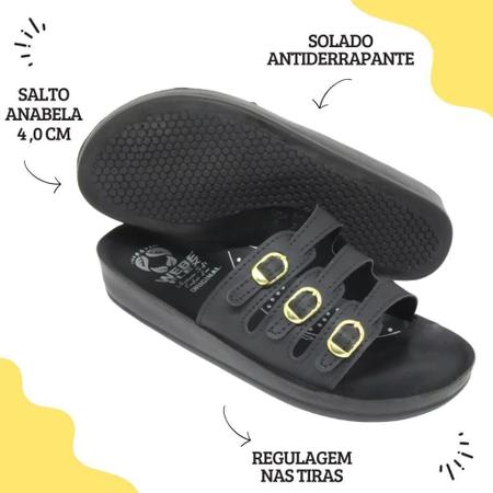 Sandalia Ortopédica Feminina Webe Flex Conforto Para Esporão Imagem de Sandalia Ortopédica Feminina Webe Flex Conforto Para Esporão