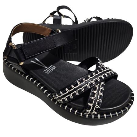 Sandália Papete Anabela Flatform Vizzano Confortavel 6519102 Imagem de Sandália Papete Anabela Flatform Vizzano Confortavel 6519102