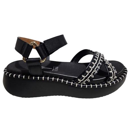 Sandália Papete Anabela Flatform Vizzano Confortavel 6519102 Imagem de Sandália Papete Anabela Flatform Vizzano Confortavel 6519102