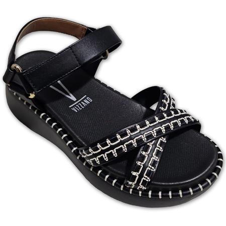 Sandália Papete Anabela Flatform Vizzano Confortavel 6519102 Imagem de Sandália Papete Anabela Flatform Vizzano Confortavel 6519102