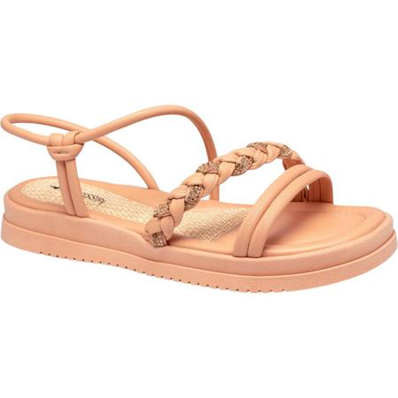 Imagem de Sandalia Papete Mississipi Original Feminina Sandalia Flatform Papete Tiras Trançadas Com Brilho Casual Calce Facil Conforto