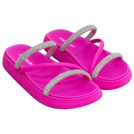 Imagem de Sandalia Papete Moleca Feminina Casual Tiras Flatform