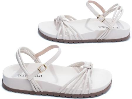 Imagem de Sandália Papete  Off White Branco Torricella