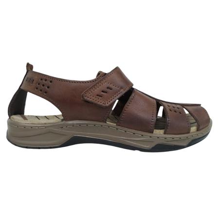 Sandália pegada masculina em couro 132256 Imagem de Sandália pegada masculina em couro 132256