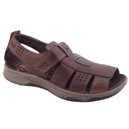 Sandália pegada masculina em couro 132256 Imagem de Sandália pegada masculina em couro 132256