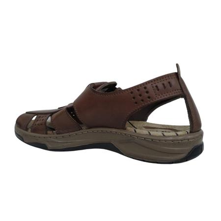 Sandália pegada masculina em couro 132256 Imagem de Sandália pegada masculina em couro 132256
