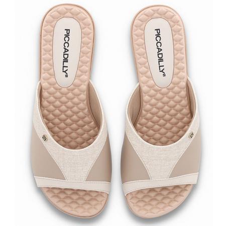 Imagem de Sandalia Piccadilly Original Feminina Joanete Anabela Plataforma Esporao Fascite Plantar Slide Casual Conforto