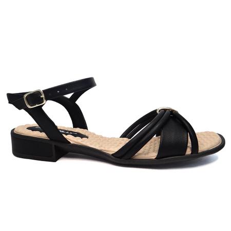 Sandalia piccadilly salto baixo 590021 62 preto Sand lia