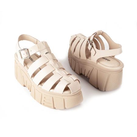 Sand lia Plataforma Dakota Tratorada Tiras Feminina Sand lia