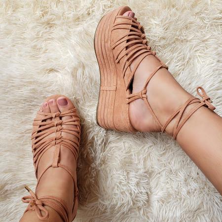 Sandalia sales salto flatform