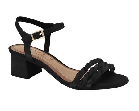 Sandalia Ramarim 215206 Salto Grosso baixo Social casual Feminina
