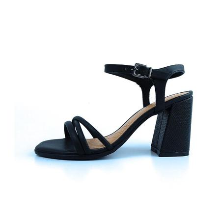 Sapato feminino wr fashion sandalia salto bloco geometrico 2 tiras -  Sandália Feminina - Magazine Luiza