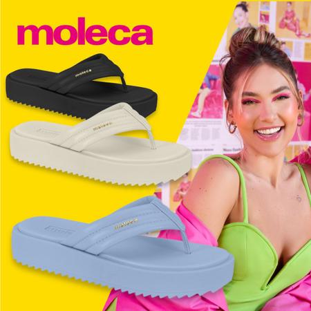 Sandalia moleca shops lançamento