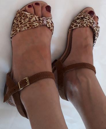 Rasteirinha marrom best sale