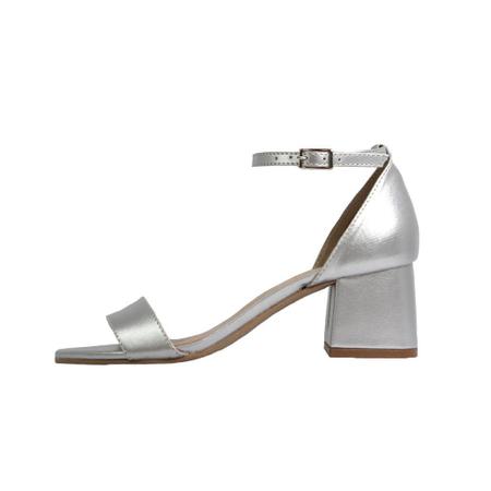Sand lia Salto Baixo Grosso Luiza Sobreira Prata Mod. 4074
