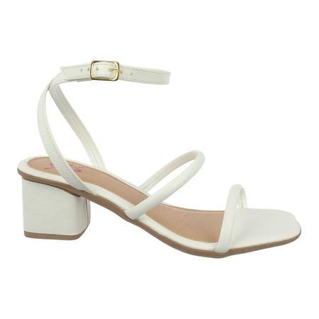 Sand lia Salto Grosso Feminina 5cm Bloco Quadrado Tira Confortavel