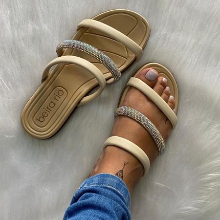 Sand lia Slide Feminina Flat Beira Rio Conforto Sand lia