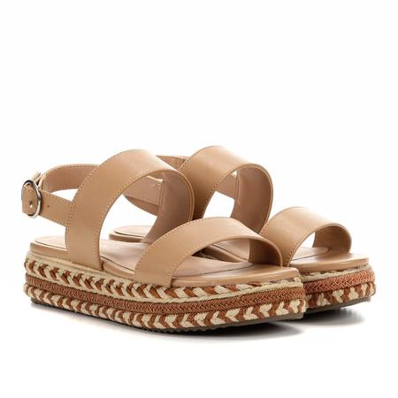 Tênis via uno sales flatform corda feminino