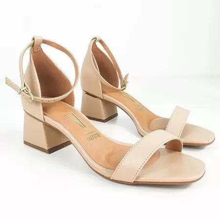 Sandalia Vizzano Salto Grosso 6428.104 Bege BEIRA RIO Sand lia
