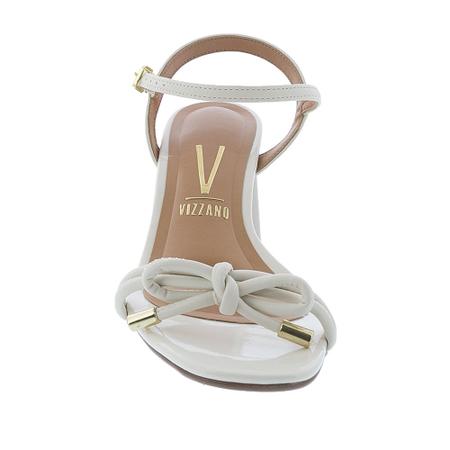 Sand lia Vizzano Salto Grosso Detalhe La o Vinil Branco Sand lia