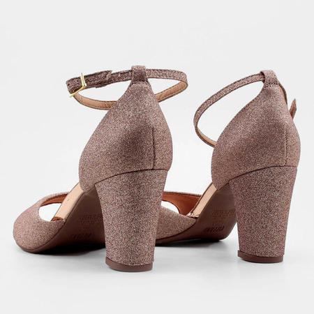 Sandalia vizzano salto com cheap glitter