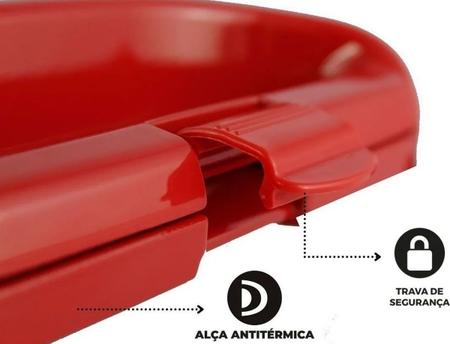 Imagem de Sanduicheira Elétrica Antiaderente Vermelha 110v 750w Amvox