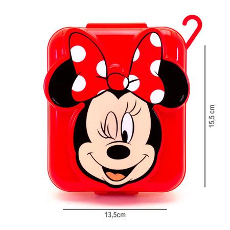 Imagem de Sanduicheira Infantil Mickey ou Minnie 3D Lancheira Escolar Plasútil