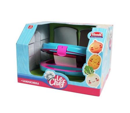 Imagem de Sanduicheira Le Chef Usual Brinquedos - Rosa Pink - 16cm
