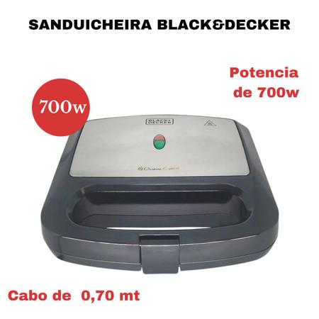 Sanduicheira Misteira Elétrica Black Decker Antiaderente 110/127v -  Black&Decker - Sanduicheira / Sanduicheira Grill - Magazine Luiza