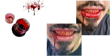 Sangue Artificial Comestível p/ Fazer Maquiagem de Vampiro