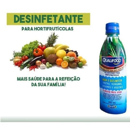 Imagem de Sanitizante e Desinfetante Hortifruti QUALIFOOD Start 350ml