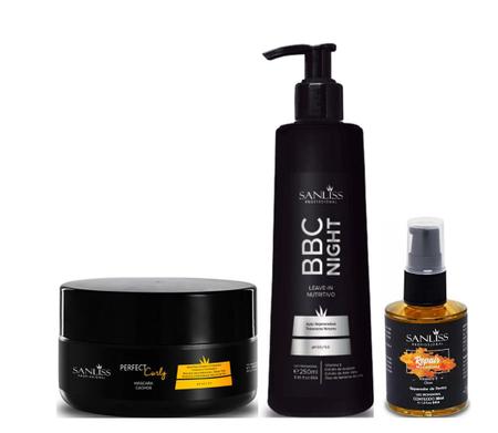 Imagem de Sanliss Perfect Curly Máscara e BBC Night e Repair Macadâmia