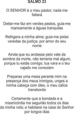 Oração do Salmo 23 I Santinhos do Brasil