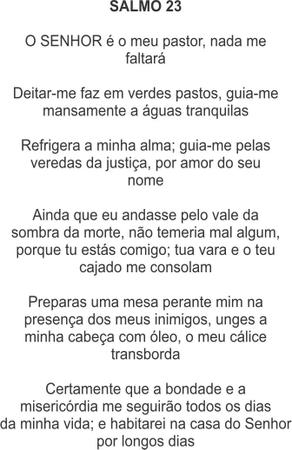 Santinho Salmo 23 1000 Unidades Com Oração No Verso em Promoção na