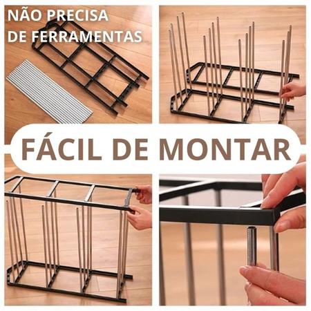 Imagem de Sapateira 4 Andares Desmontável Organizador Para Brinquedos, Objetos e Sapatos até 8 Pares