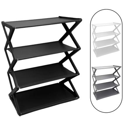 Sapateira Porta Sapato Organizador Multiuso Retrátil Premium / 8 Pares - 4 Andares - Fwb Imagem de Sapateira Porta Sapato Organizador Multiuso Retrátil Premium / 8 Pares - 4 Andares