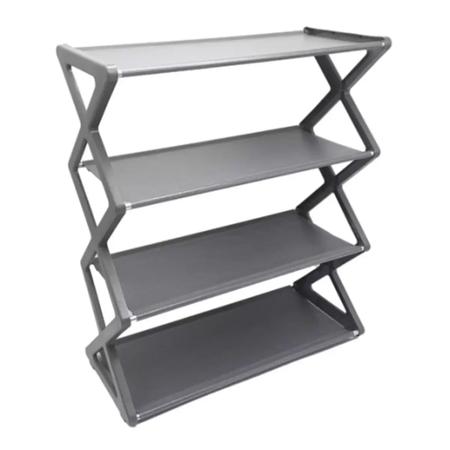 Sapateira Porta Sapato Organizador Multiuso Retrátil Premium / 8 Pares - 4 Andares - Fwb Imagem de Sapateira Porta Sapato Organizador Multiuso Retrátil Premium / 8 Pares - 4 Andares