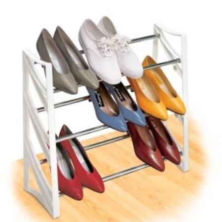 Imagem de Sapateira Rack Organizador Sapatos Sandália Tênis Branco