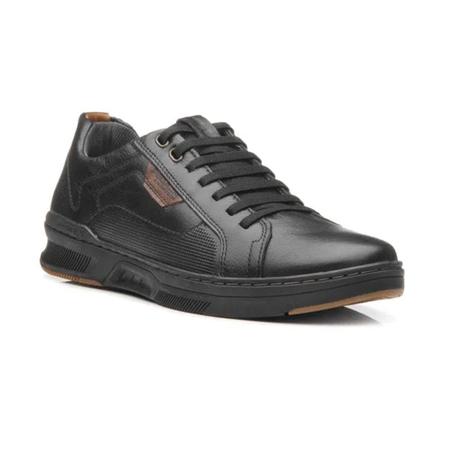Sapatênis Casual Masculino em Couro Pegada Imagem de Sapatênis Casual Masculino em Couro Pegada