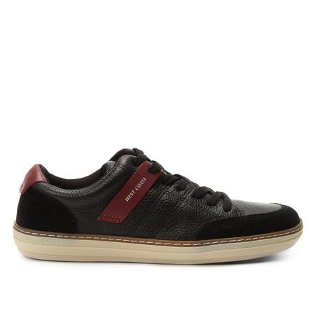 Sapatênis couro west coast listra sale masculino
