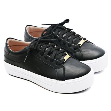 Tenis casual best sale de couro feminino