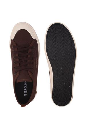 Sapatênis polo wear logo cheap marrom