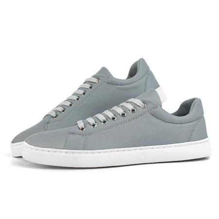 Sapatênis Masculino Confortável Casual Cinza Modelo Elegante - Nshoes Imagem de Sapatênis Masculino Confortável Casual Cinza Modelo Elegante
