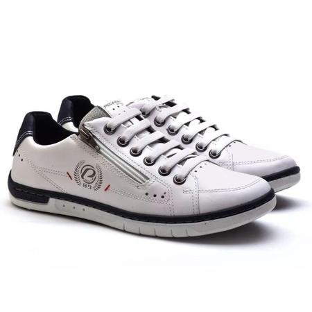 Sapatênis Pegada Masculino Couro Branco - Sapatênis Masculino - Magazine  Luiza