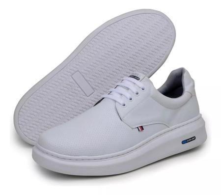 Imagem de Sapatenis Tenis Masculino Derby Casual Social Detalhado Couro Eco 1060 