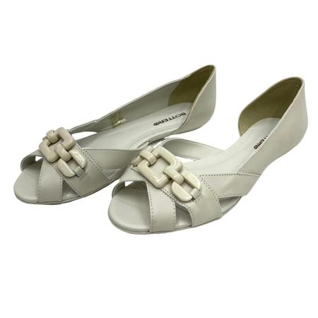 Peep toe rasteira best sale bottero