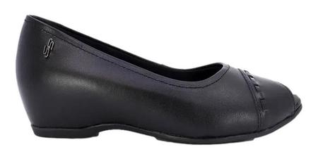Sapatilha peep toe usaflex 2025